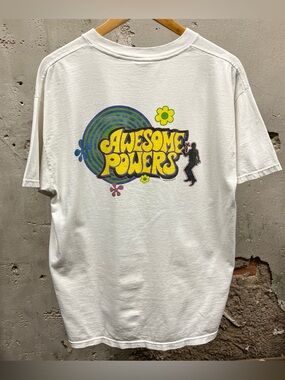 Awesome Powers Austin Powers Vintage 90s Double Sided Christian Jesus Tee Large